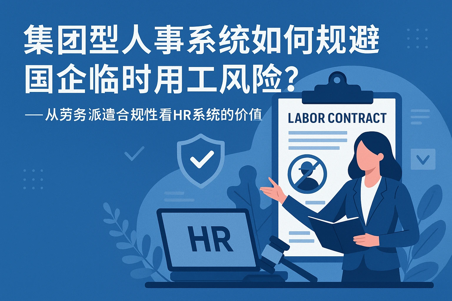 集团型人事系统如何规避国企临时用工风险？——从劳务派遣合规性看HR系统的价值