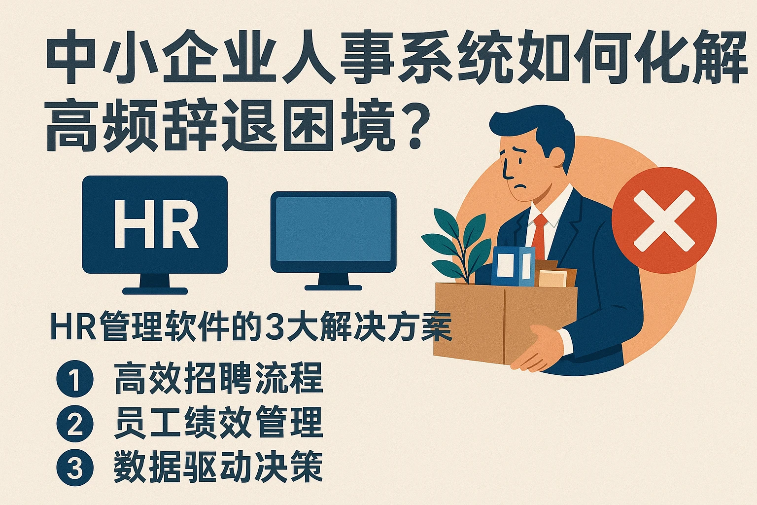 中小企业人事系统如何化解高频辞退困境?HR管理软件的3大解决方案