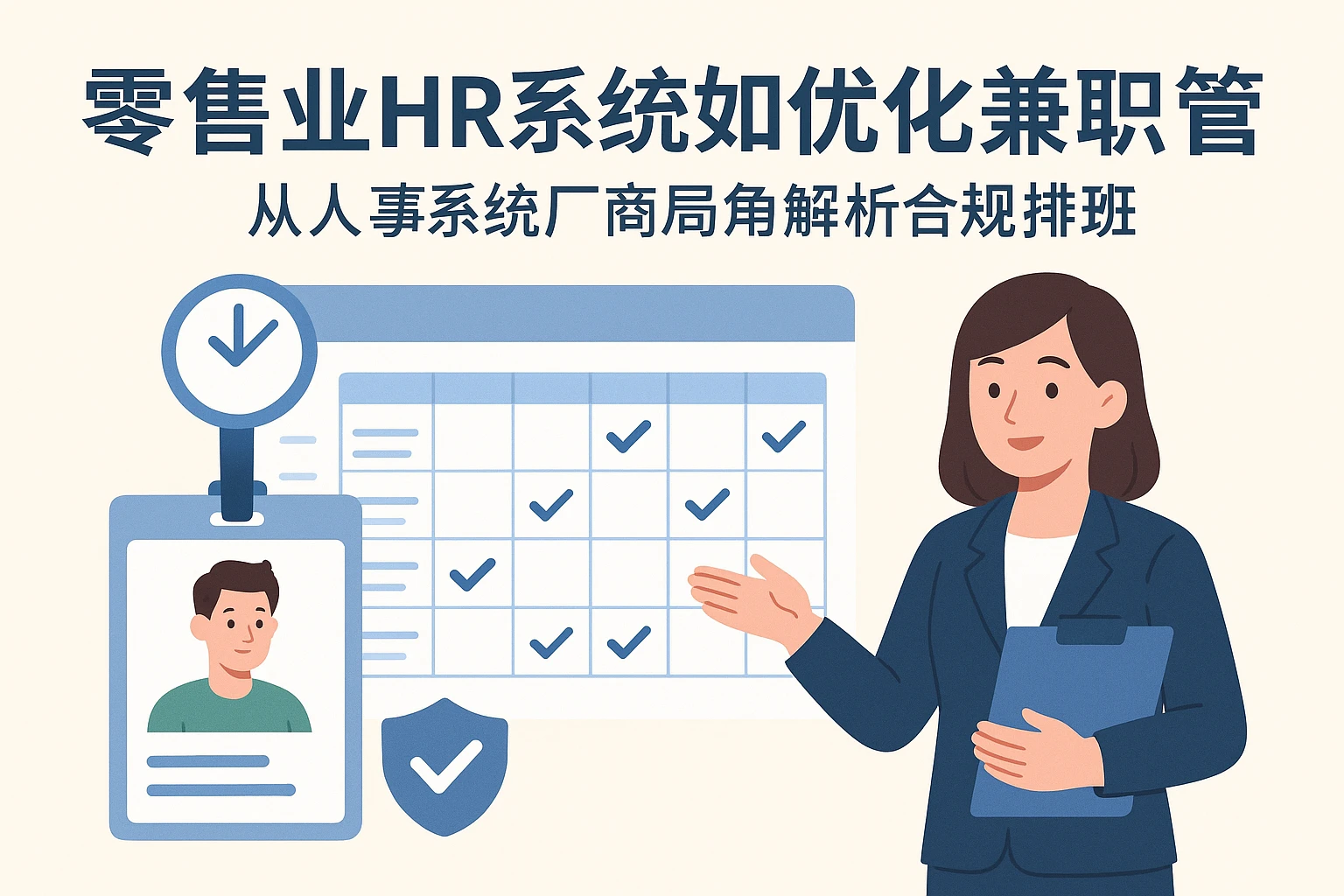 零售业HR系统如何优化兼职管理 - 从人事系统厂商视角解析合规排班