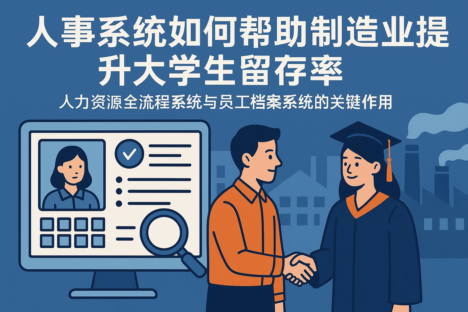 人事系统如何帮助制造业提升大学生留作率 - 人力资源全流程系统与员工档案系统的关键作用