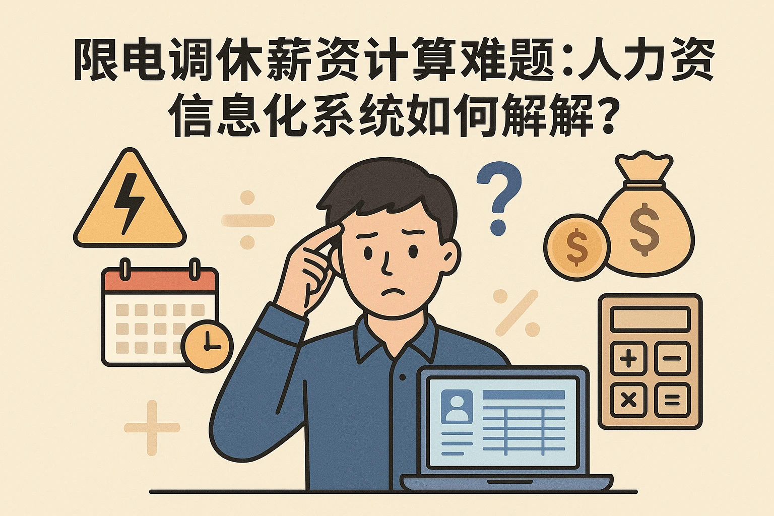 限电调休薪资计算难题：人力资源信息化系统如何破解？