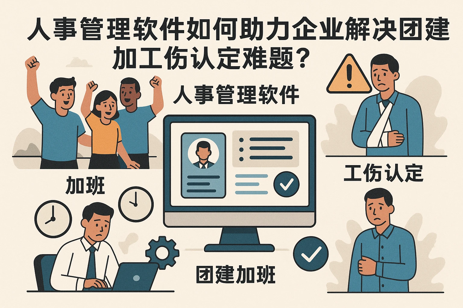 人事管理软件如何助力企业解决团建加班与工伤认定难题？