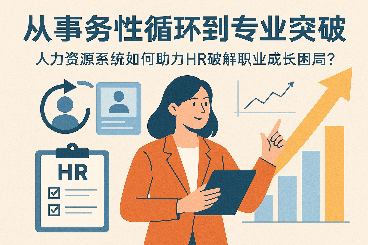 从事务性循环到专业突破:人力资源系统如何助力HR破解职业成长困局?
