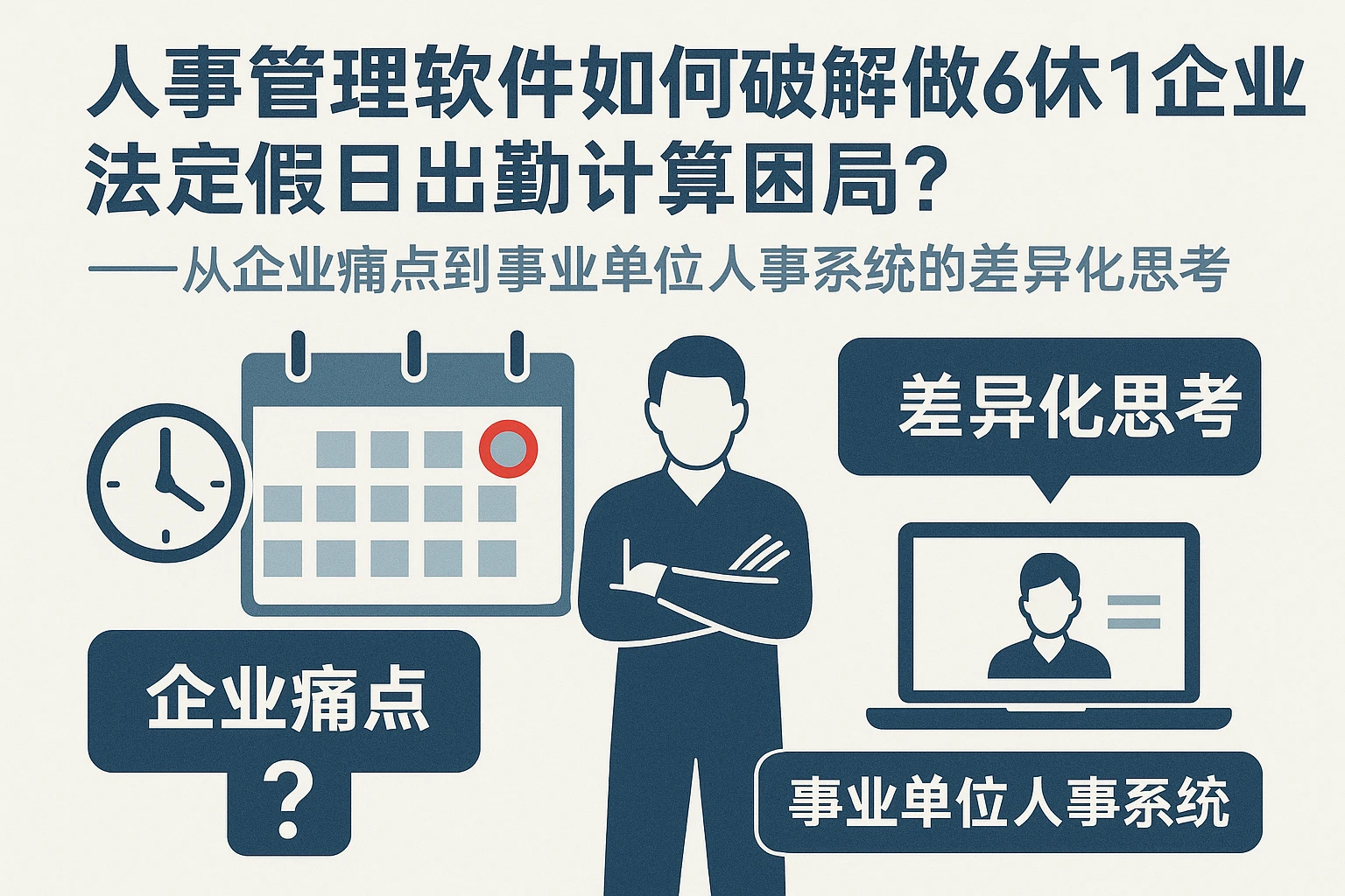 人事管理软件如何破解做6休1企业法定假日出勤计算困局？——从企业痛点到事业单位人事系统的差异化思考