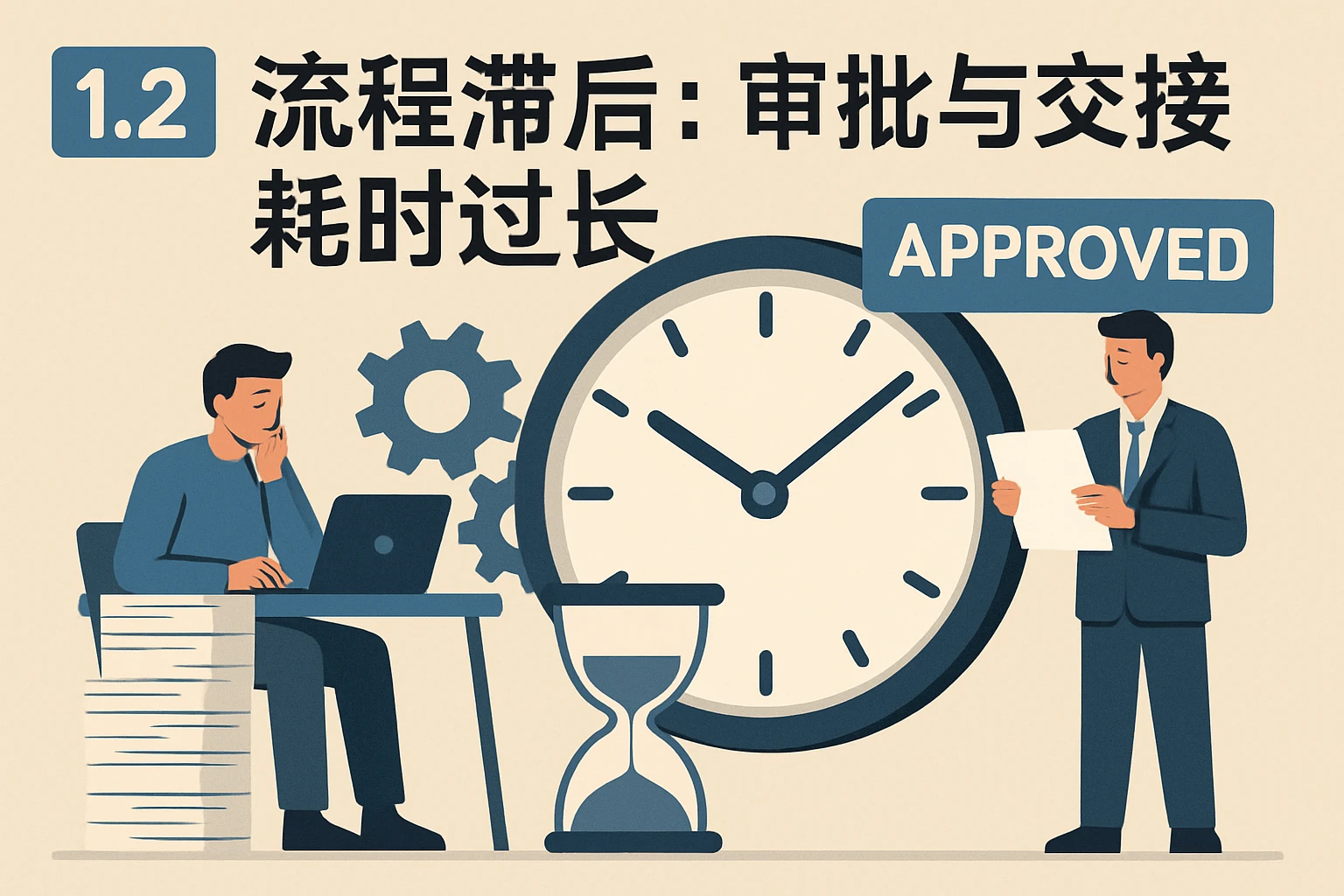 1.2 流程滞后：审批与交接耗时过长