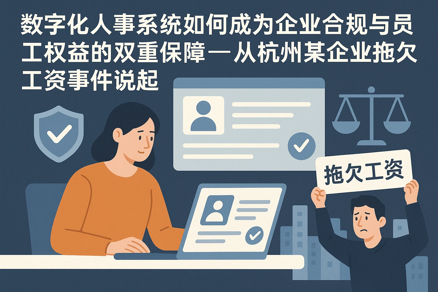 数字化人事系统如何成为企业合规与员工权益的双重保障——从杭州某企业拖欠工资事件说起