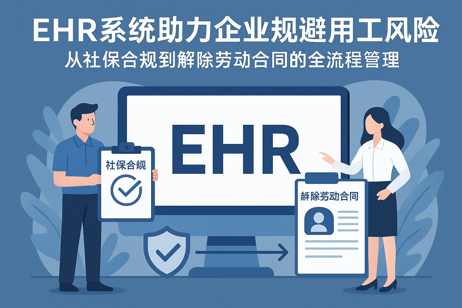 EHR系统助力企业规避用工风险:从社保合规到解除劳动合同的全流程管理