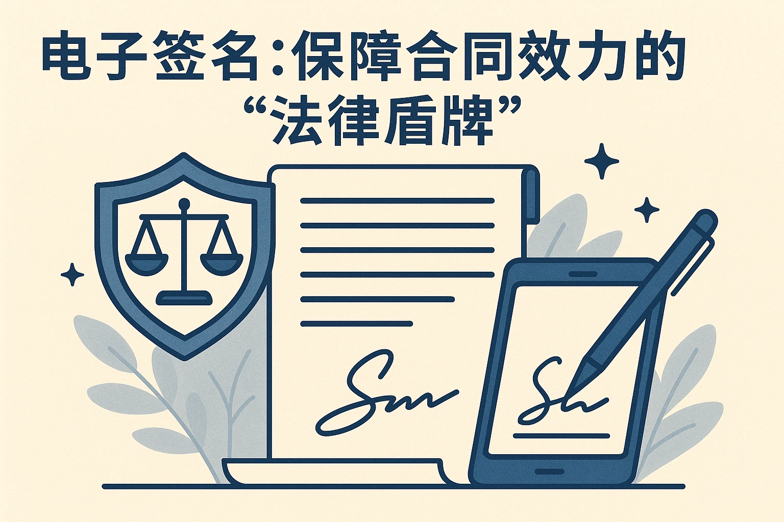 2. 电子签名：保障合同效力的“法律盾牌”