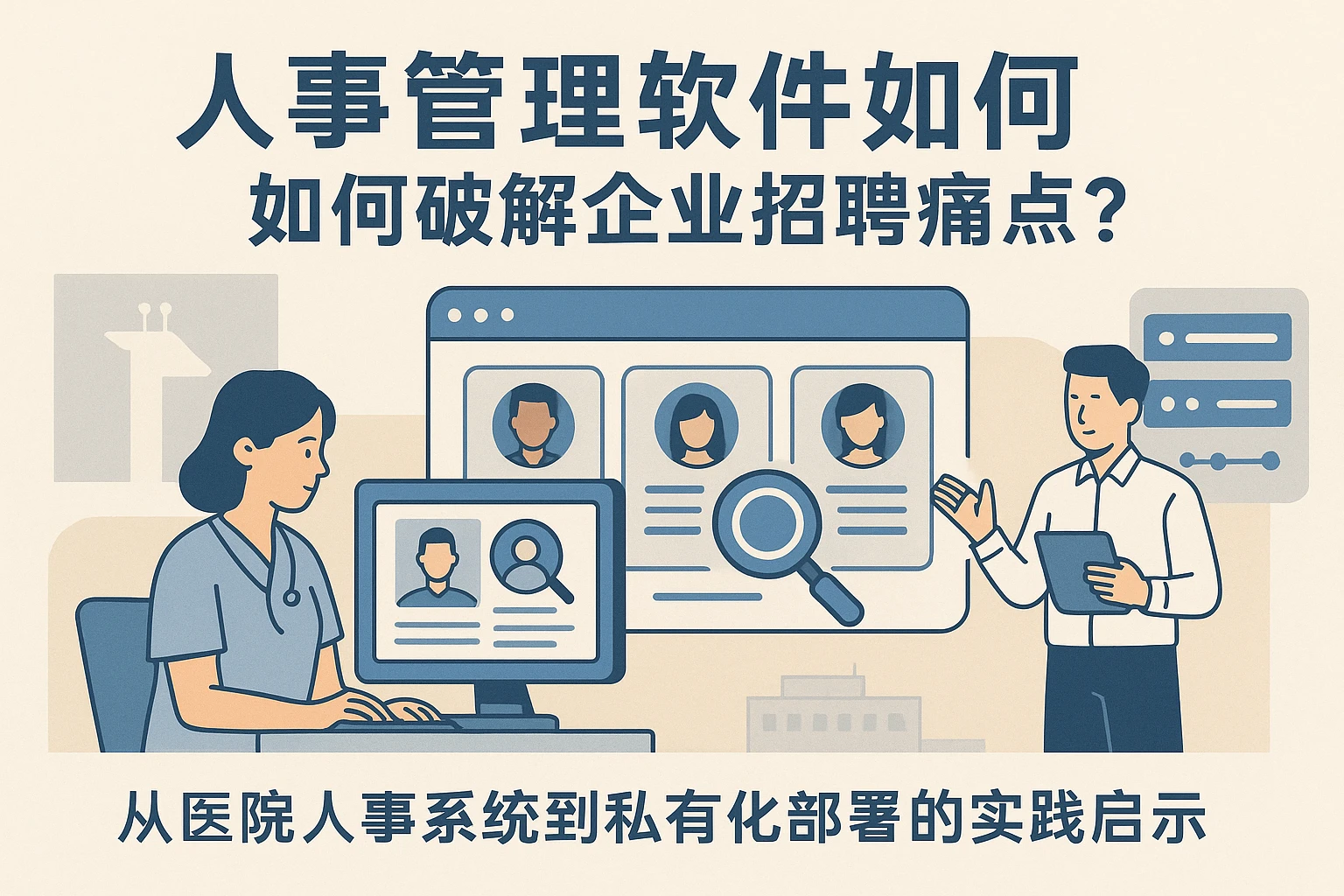 人事管理软件如何破解企业招聘痛点？从医院人事系统到私有化部署的实践启示