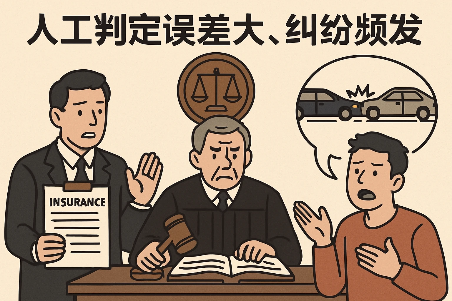 2. 人工判定误差大，纠纷频发