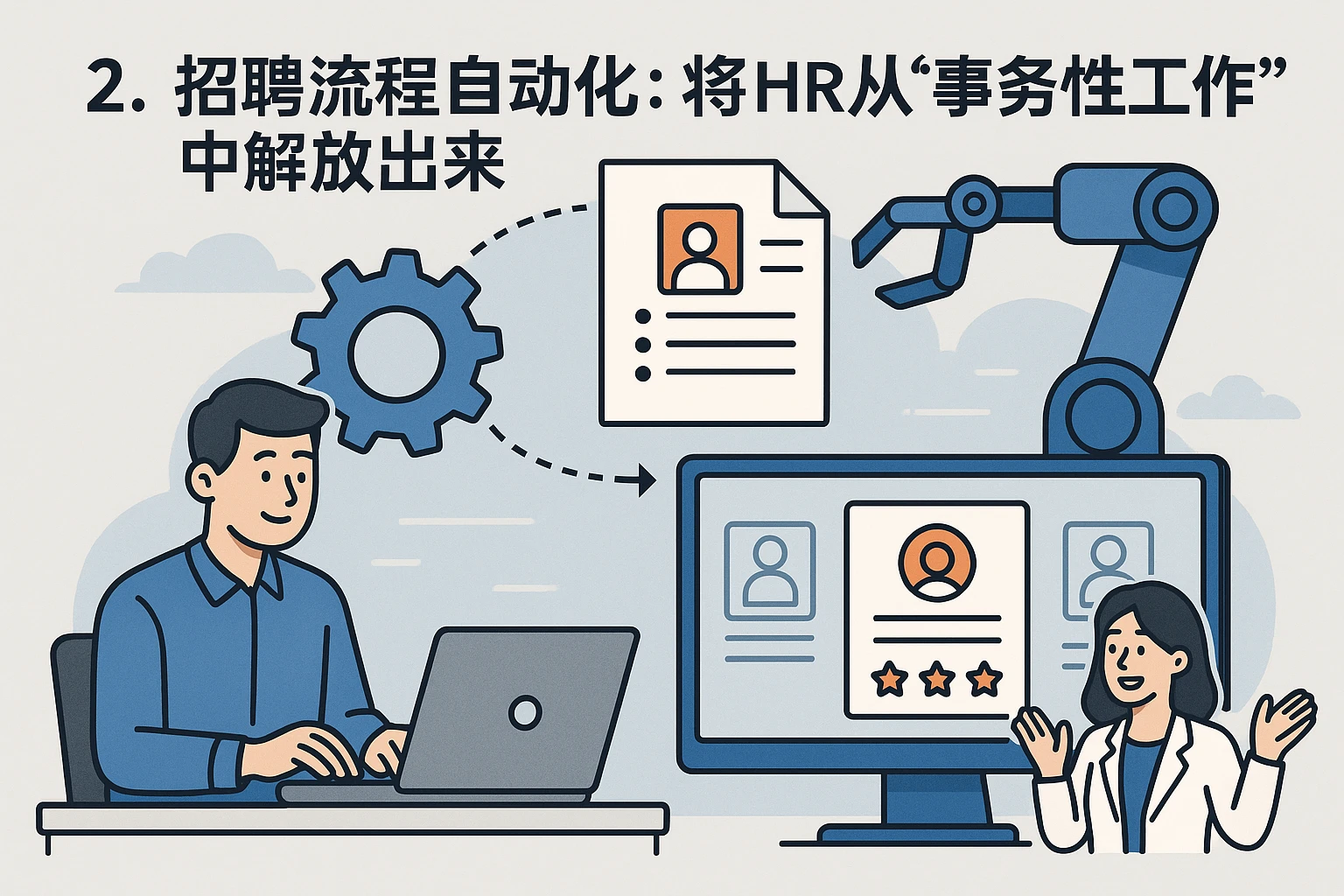 2. 招聘流程自动化：将HR从“事务性工作”中解放出来