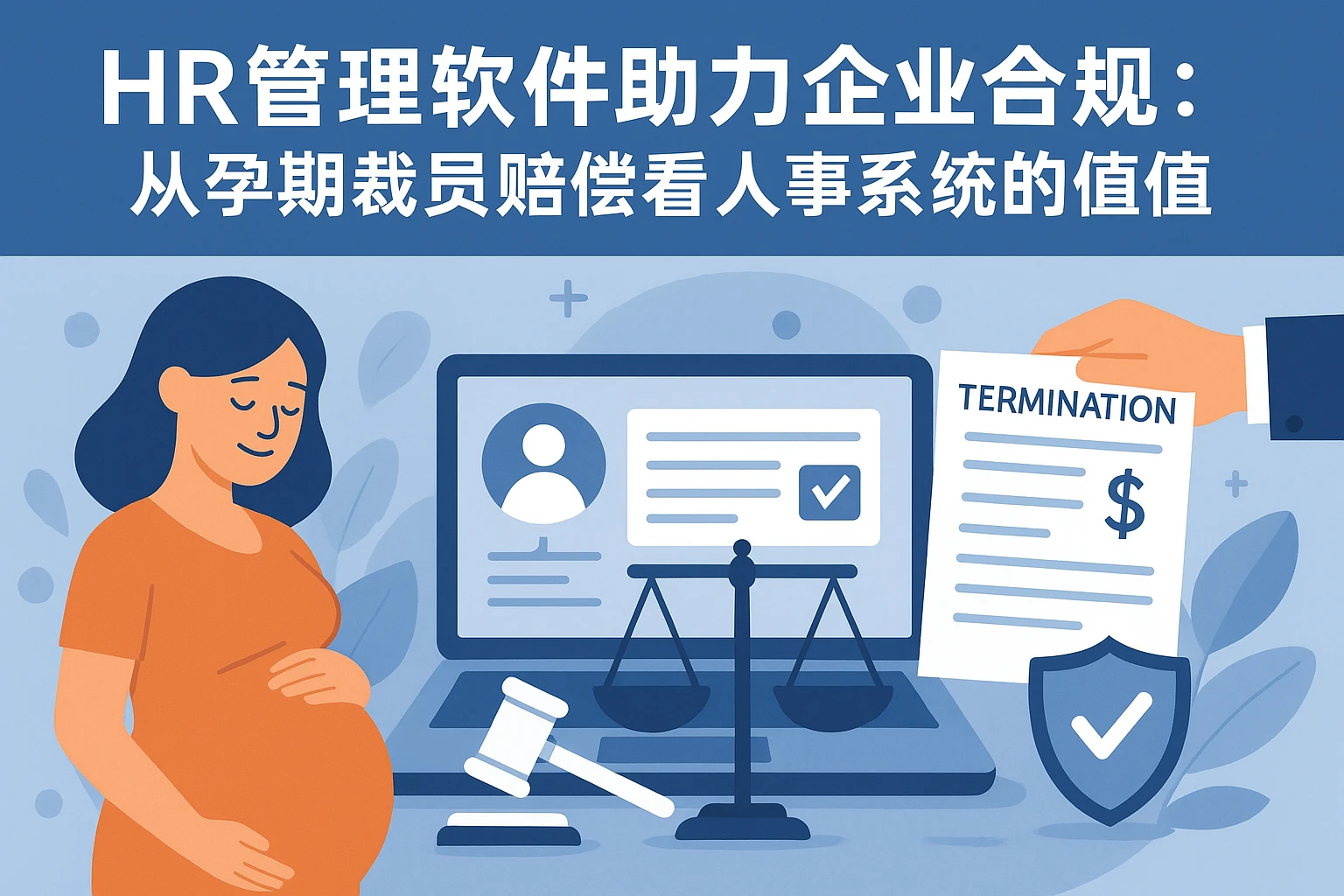 HR管理软件助力企业合规：从孕期裁员赔偿看人事系统的价值