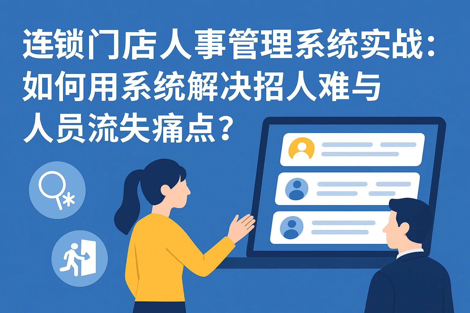 连锁门店人事管理系统实战：如何用系统解决招人难与人员流失痛点？
