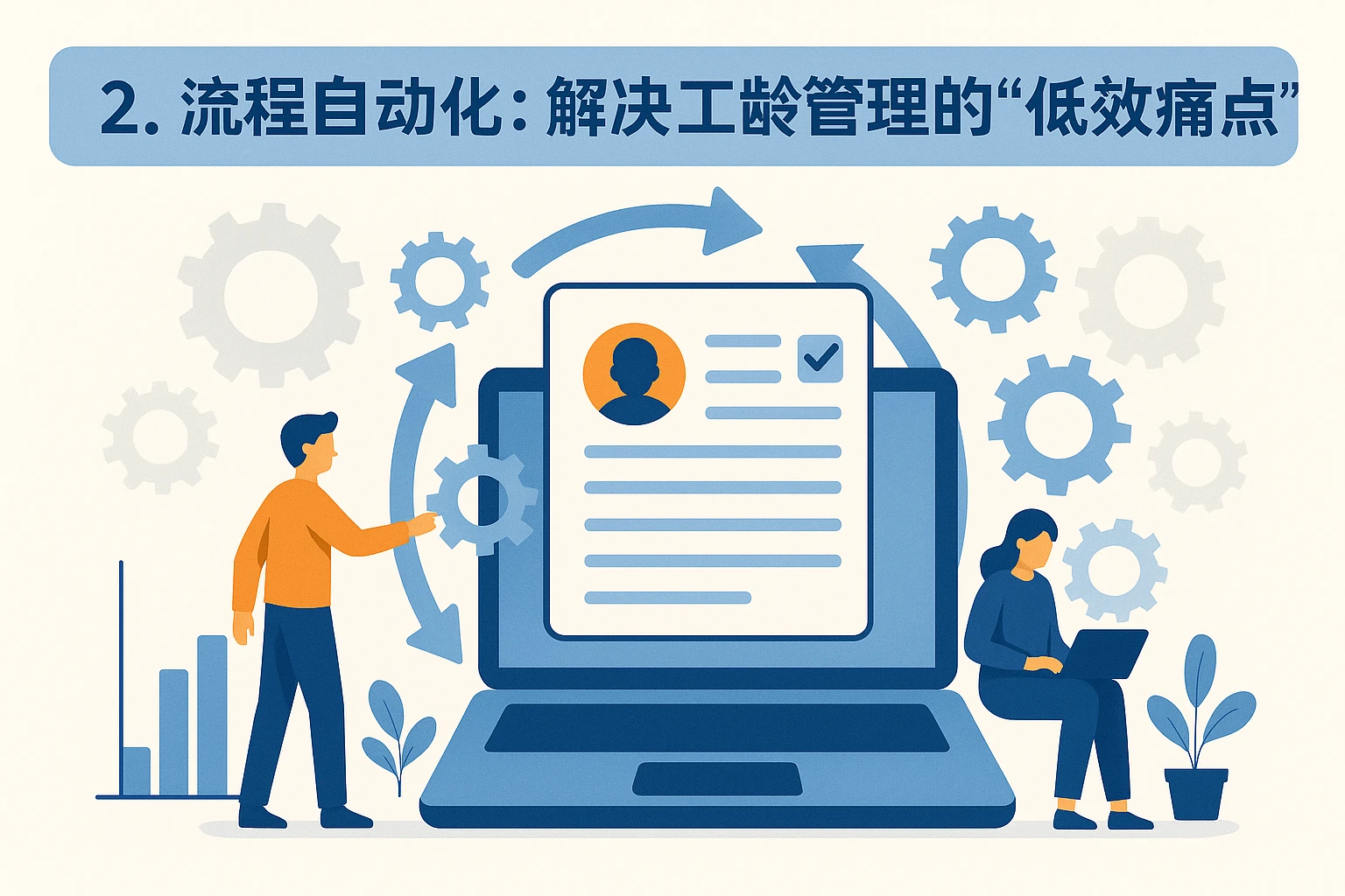 2. 流程自动化：解决工龄管理的“低效痛点”