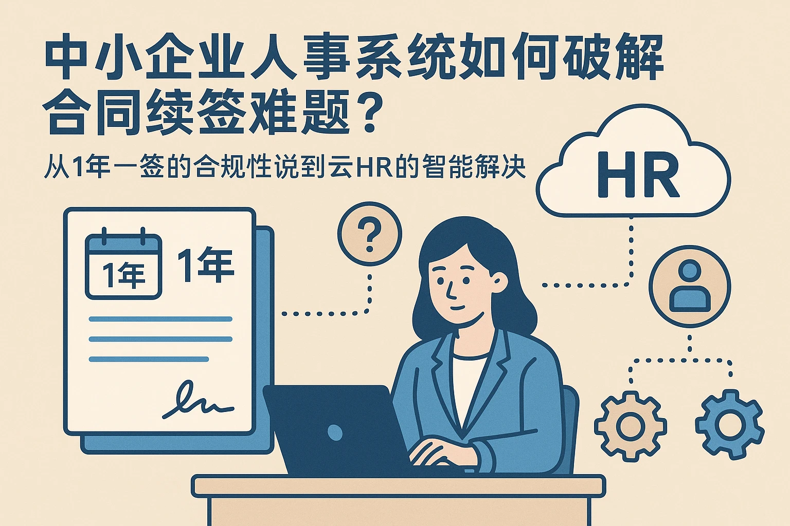 中小企业人事系统如何破解合同续签难题?从1年一签的合规性说到云HR的智能解决方案