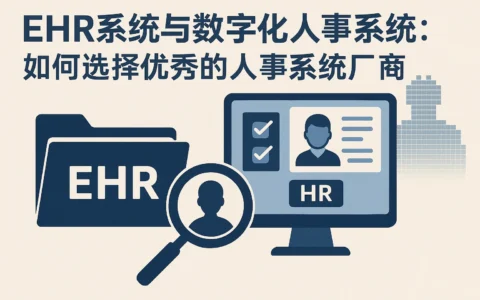 ehr系统与数字化人事系统：如何选择优秀的人事系统厂商