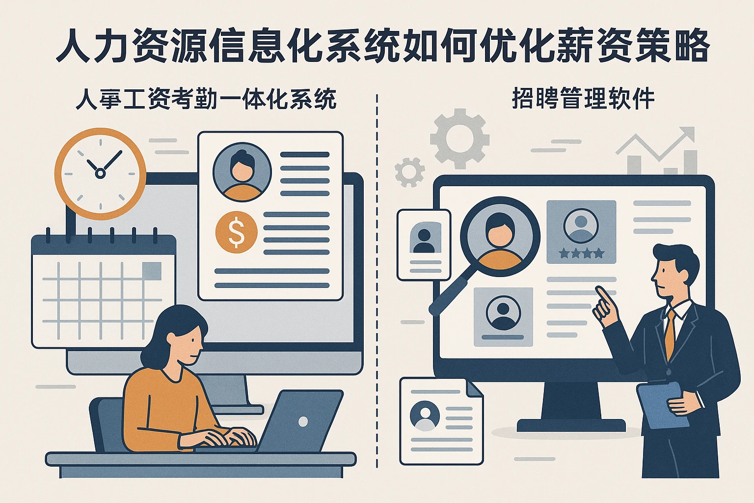 人力资源信息化系统如何优化薪资策略：人事工资考勤一体化系统与招聘管理软件的关键作用