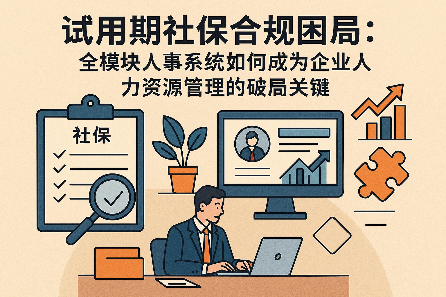 试用期社保合规困局：全模块人事系统如何成为企业人力资源管理的破局关键