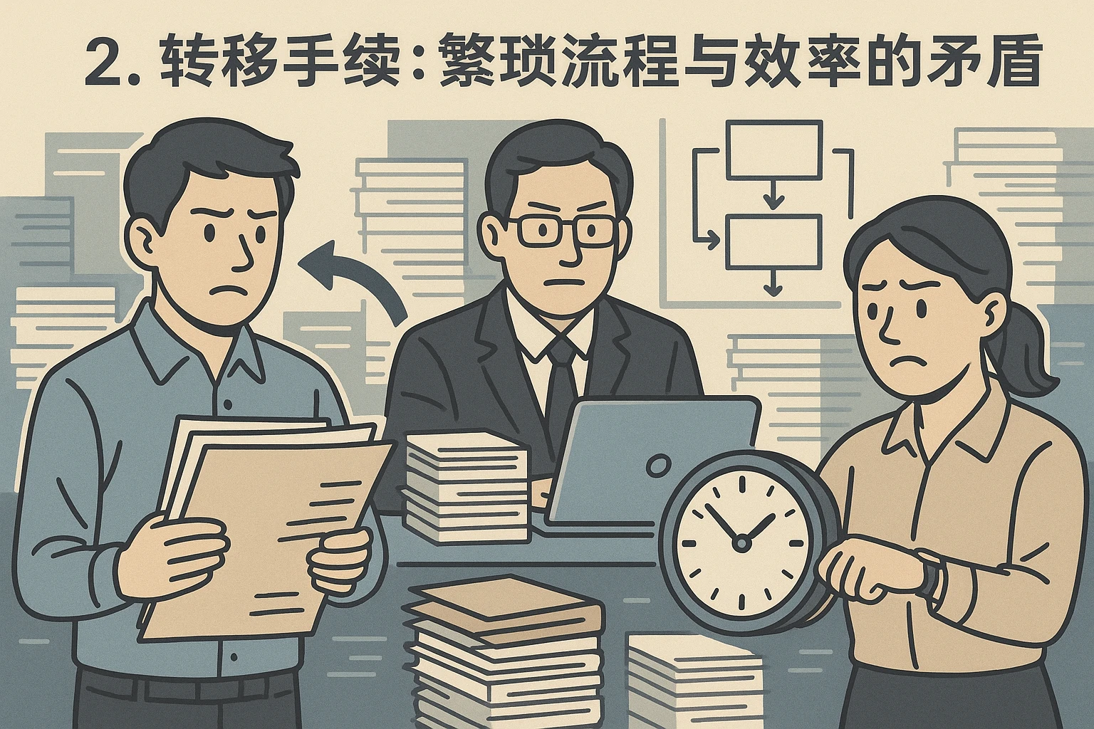 2. 转移手续：繁琐流程与效率的矛盾