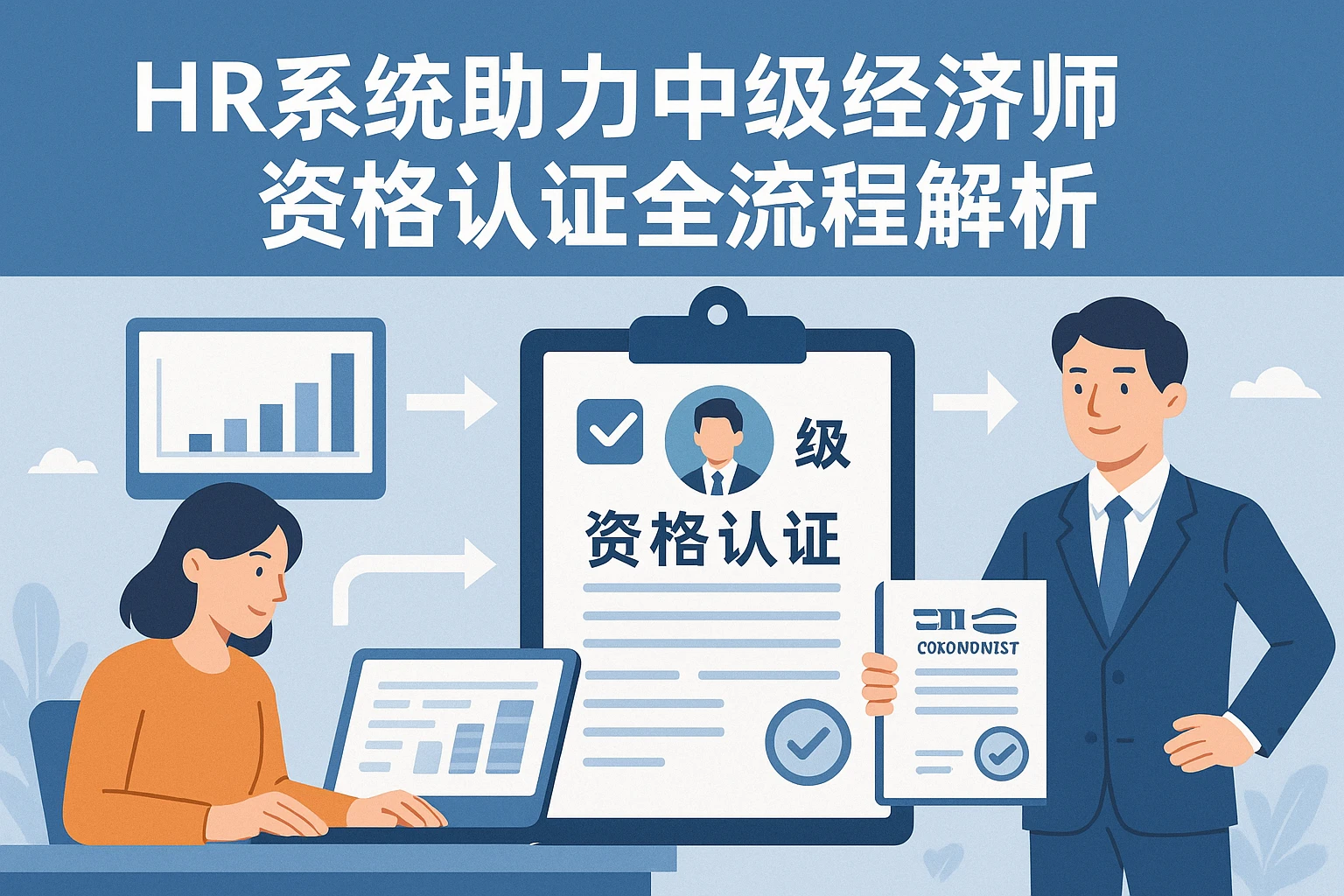 HR系统助力中级经济师资格认证全流程解析