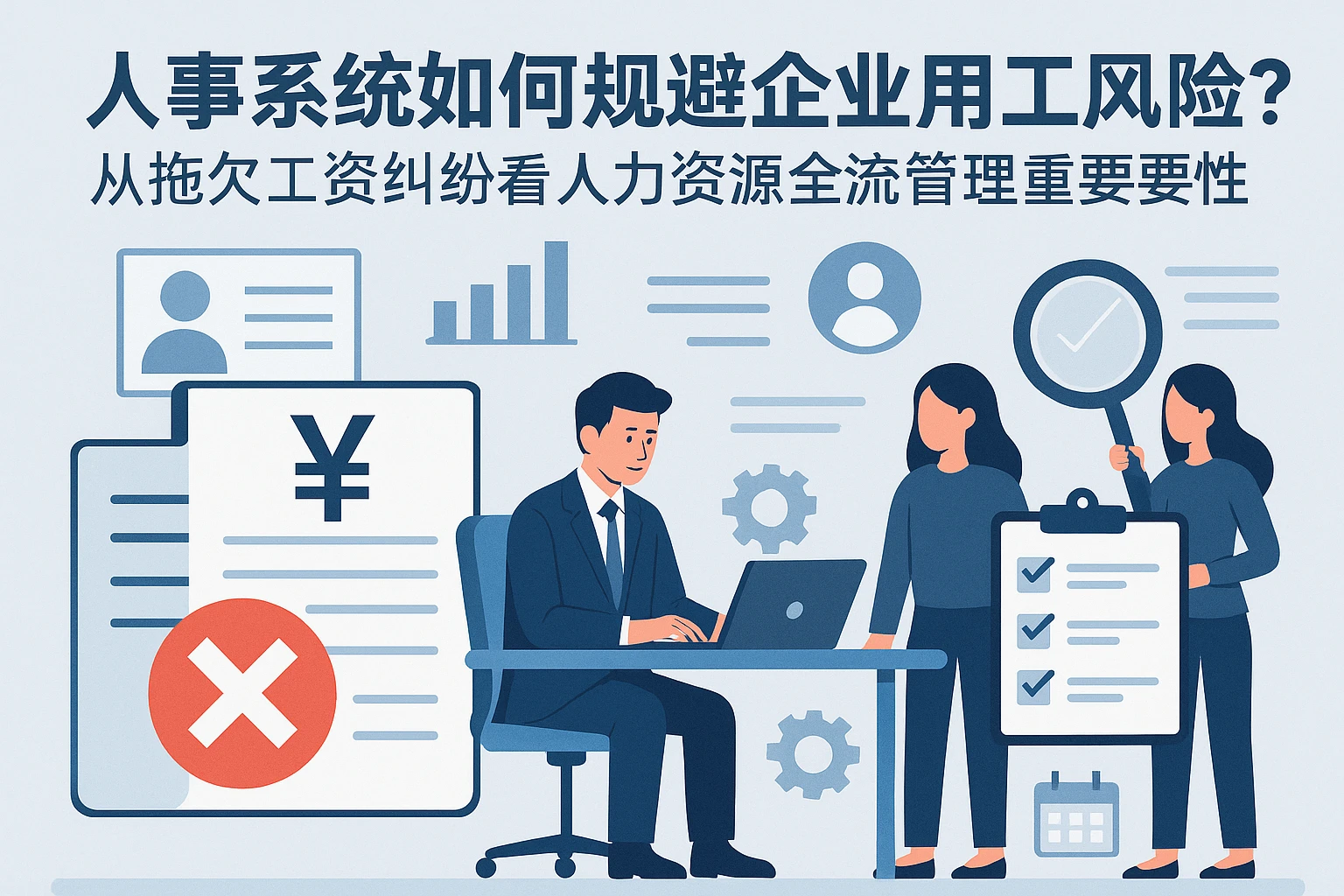 人事系统如何规避企业用工风险?从拖欠工资纠纷看人力资源全流程管理的重要性