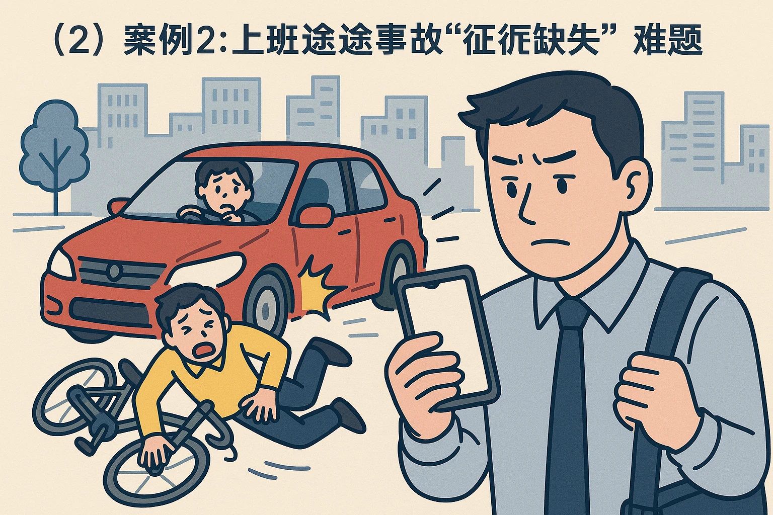 （2）案例2：上班途中事故的“证据缺失”难题