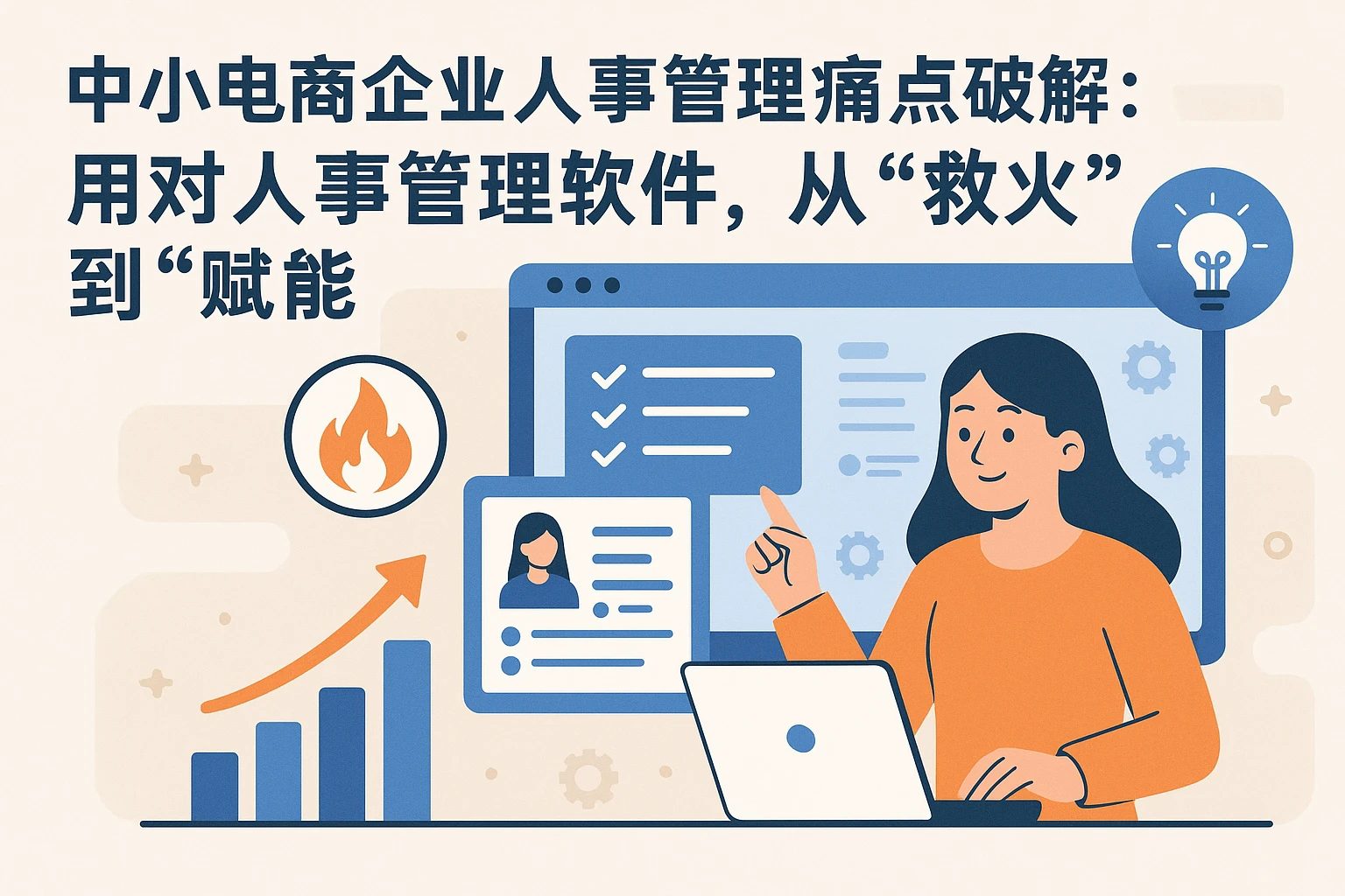 中小电商企业人事管理痛点破解：用对人事管理软件，从“救火”到“赋能”