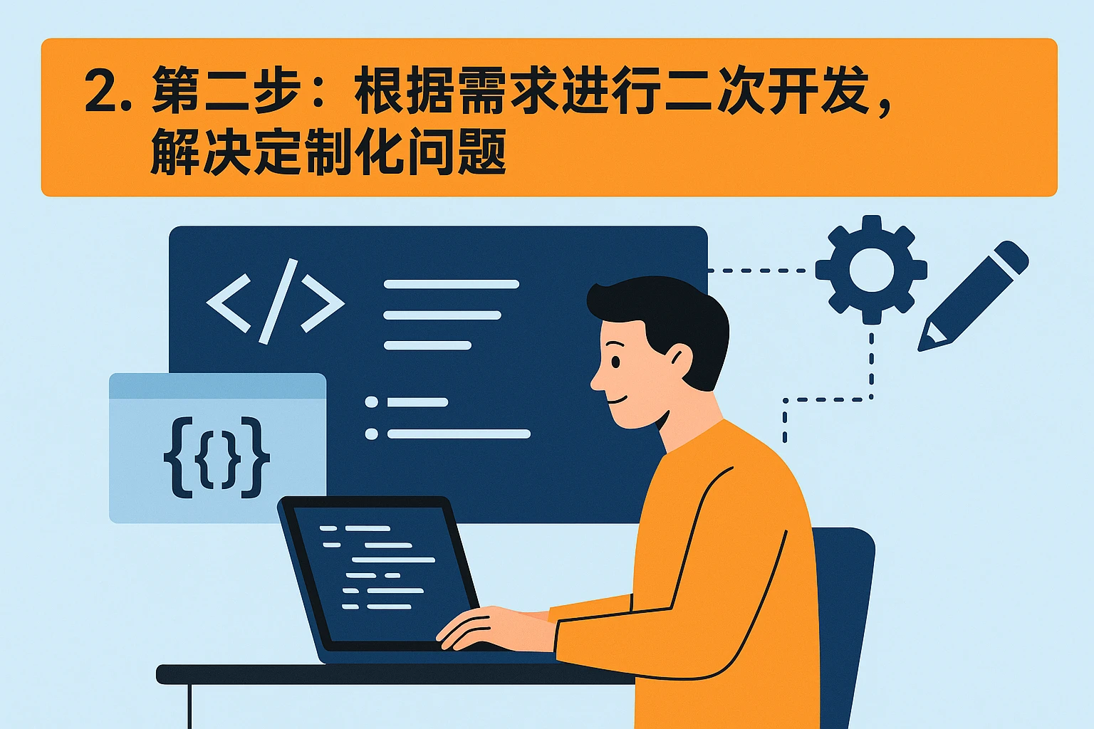 2. 第二步：根据需求进行二次开发，解决定制化问题