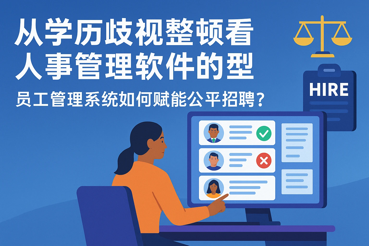 从学历歧视整顿看人事管理软件的转型：员工管理系统如何赋能公平招聘？