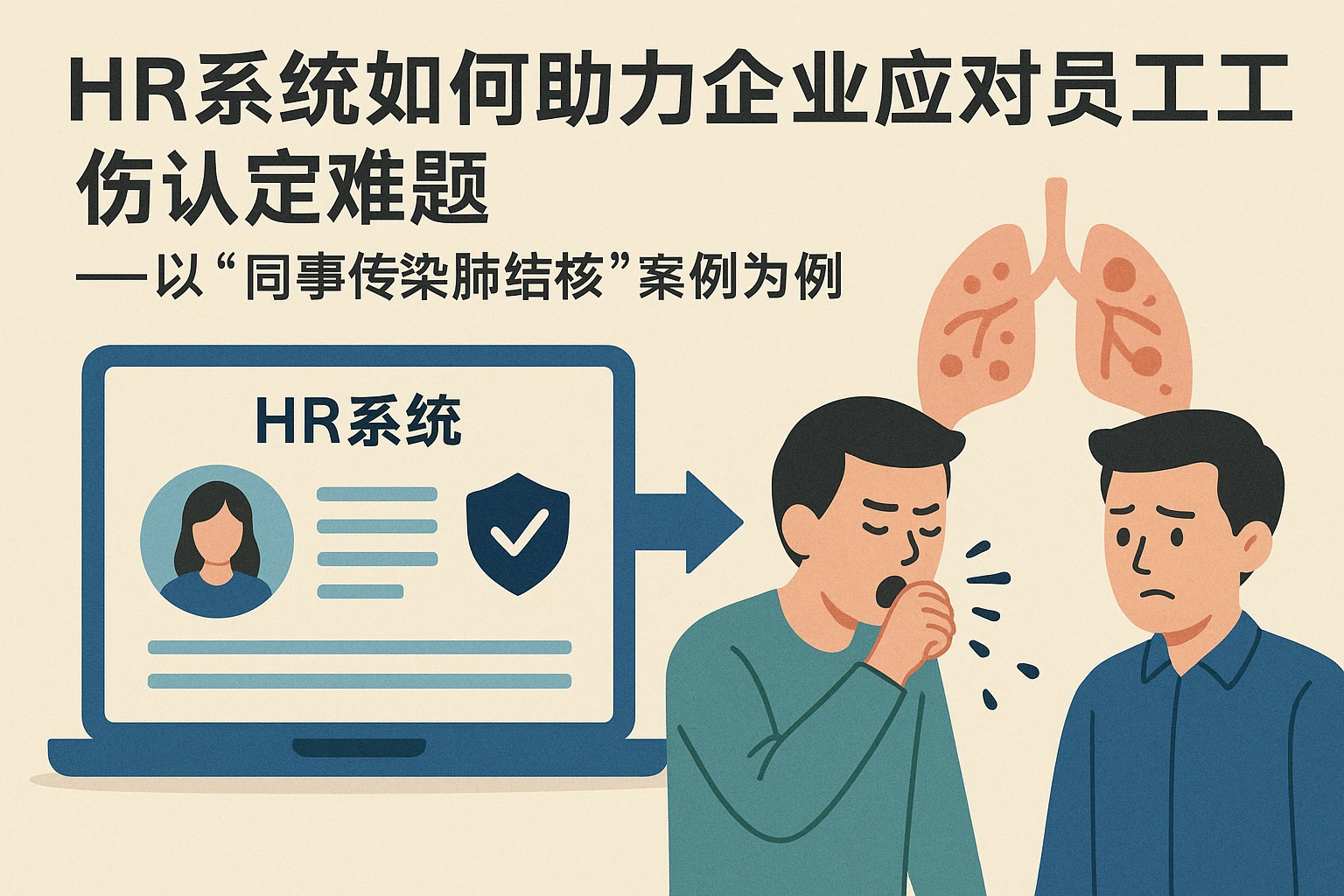 HR系统如何助力企业应对员工工伤认定难题——以“同事传染肺结核”案例为例