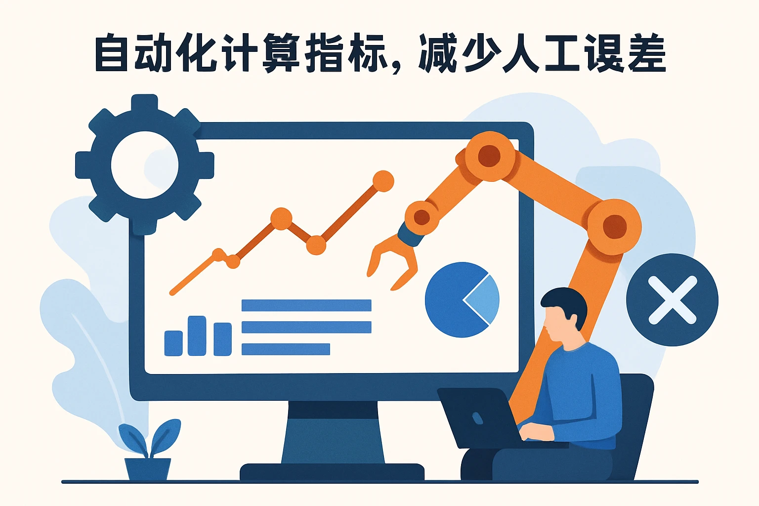 2. 自动化计算指标，减少人工误差