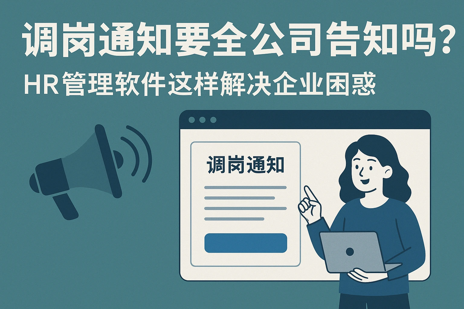 调岗通知要全公司告知吗?HR管理软件这样解决企业困惑