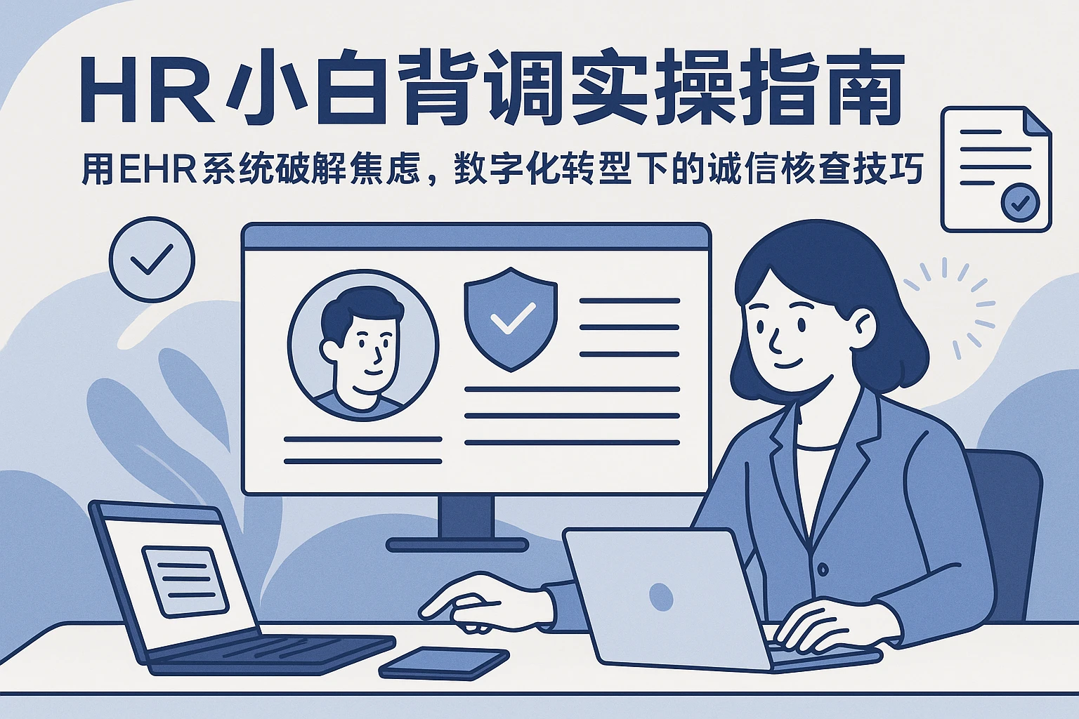 HR小白背调实操指南：用EHR系统破解焦虑，数字化转型下的诚信核查技巧