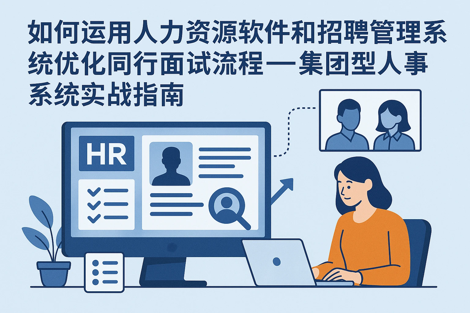 如何运用人力资源软件和招聘管理系统优化同行面试流程——集团型人事系统实战指南