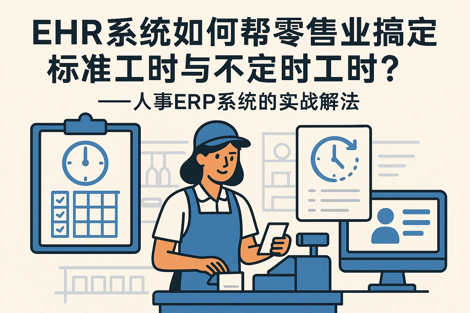 EHR系统如何帮零售业搞定标准工时与不定时工时?——人事ERP系统的实战解法