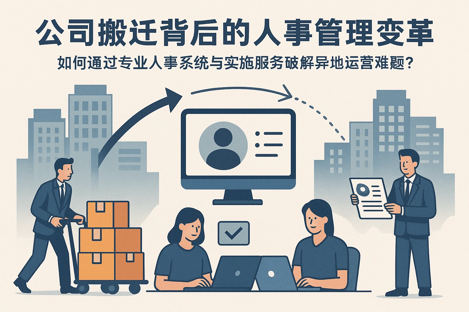 公司搬迁背后的人事管理变革:如何通过专业人事系统与实施服务破解异地运营难题?