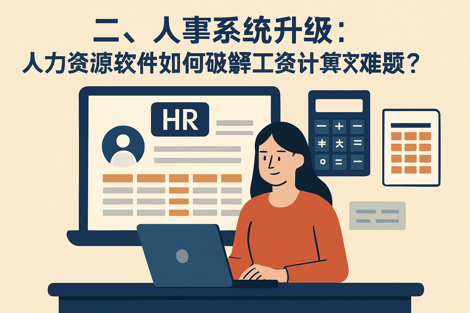 二、人事系统升级:人力资源软件如何破解工资计算难题?