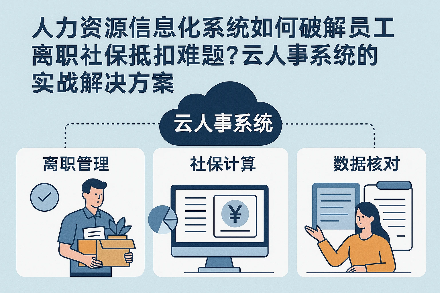 人力资源信息化系统如何破解员工离职社保抵扣难题?云人事系统的实战解决方案