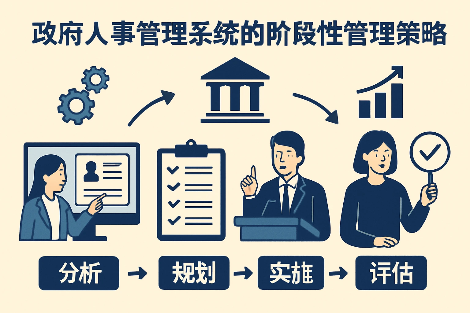 政府人事管理系统的阶段性管理策略