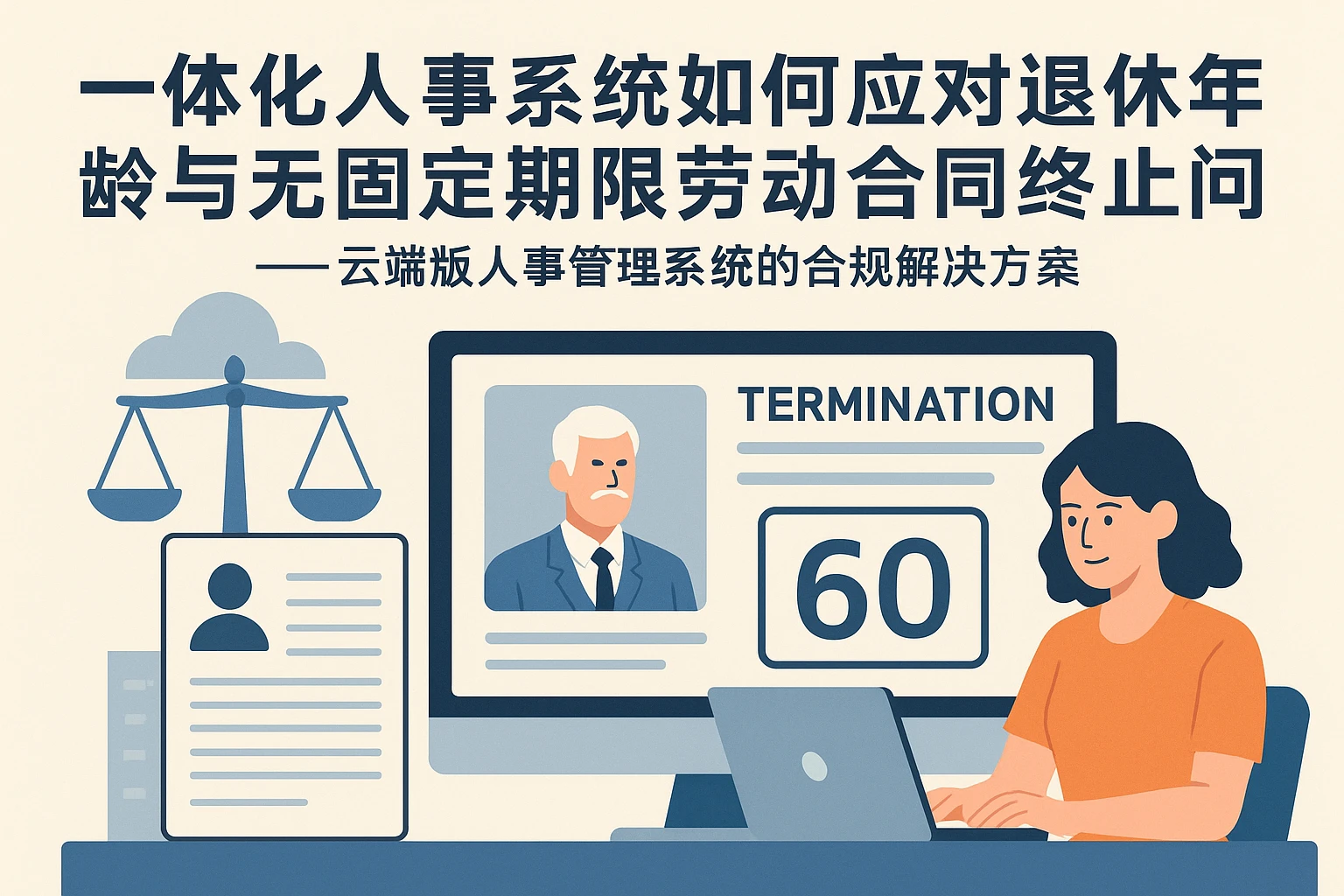 一体化人事系统如何应对退休年龄与无固定期限劳动合同终止问题——云端版人事管理系统的合规解决方案