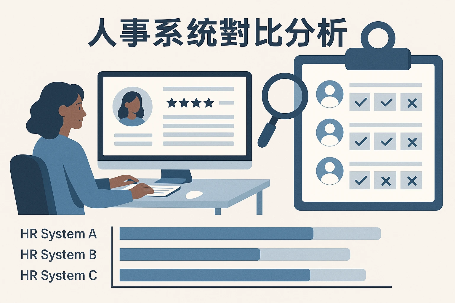 人力资源软件公司的人事系统对比分析