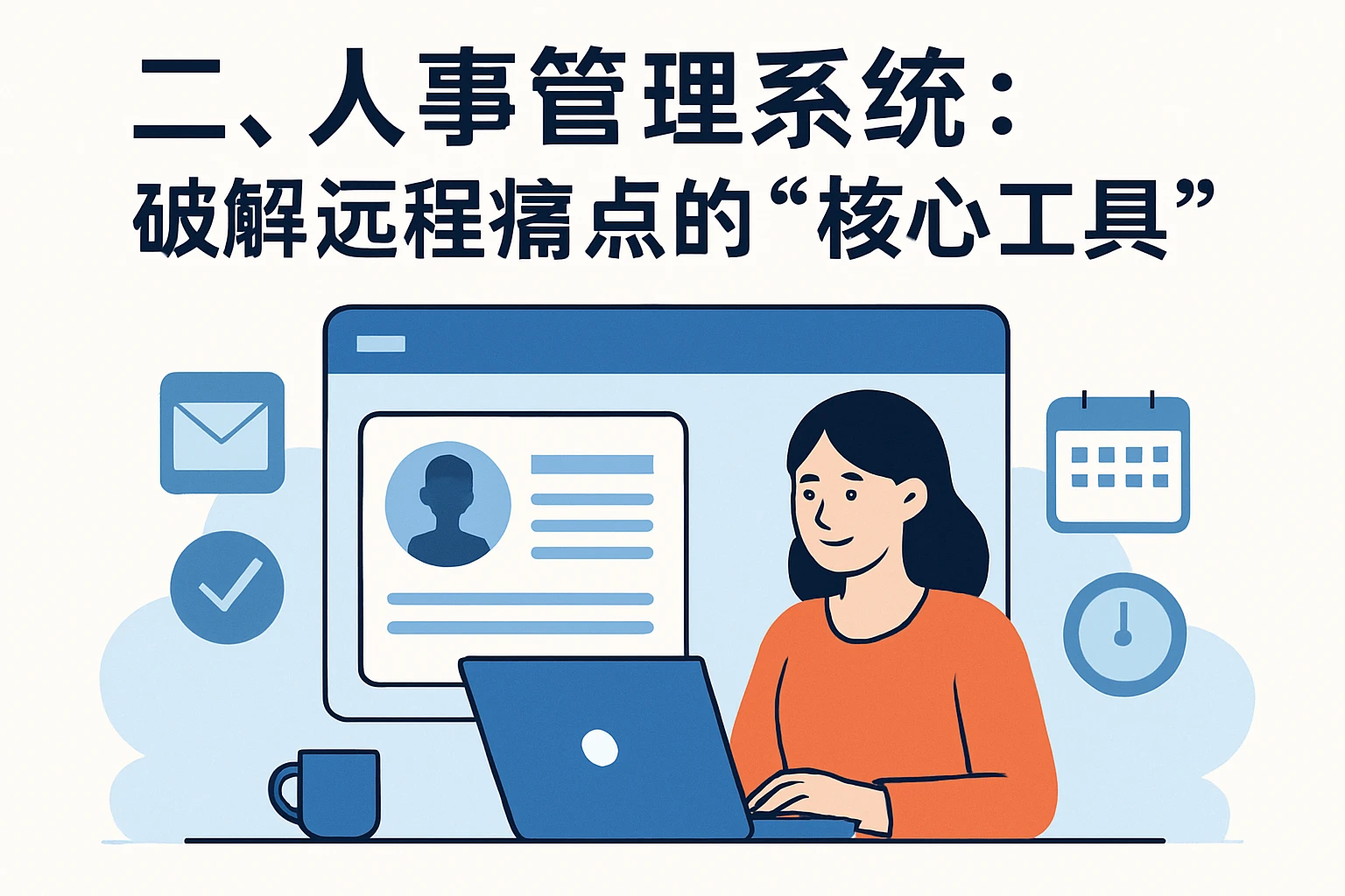 二、人事管理系统：破解远程痛点的“核心工具”