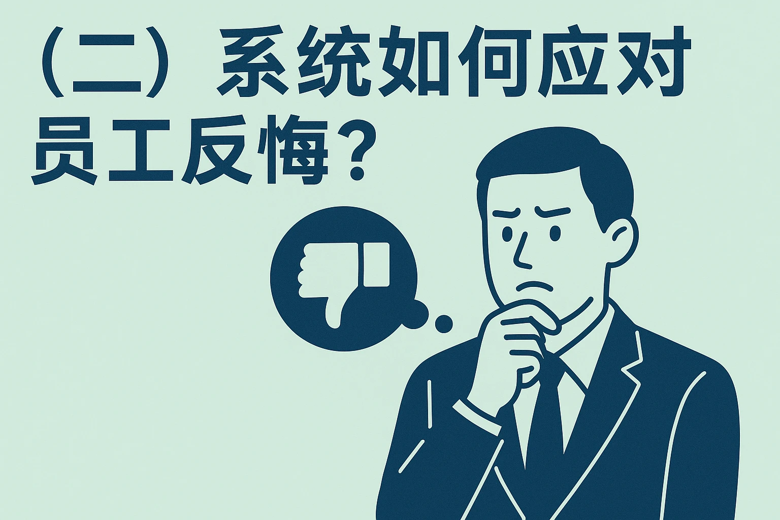 （二）系统如何应对员工反悔？