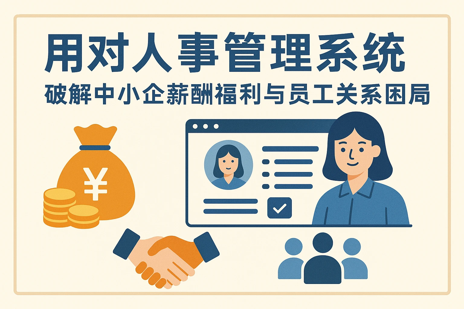 用对人事管理系统，破解中小企薪酬福利与员工关系困局