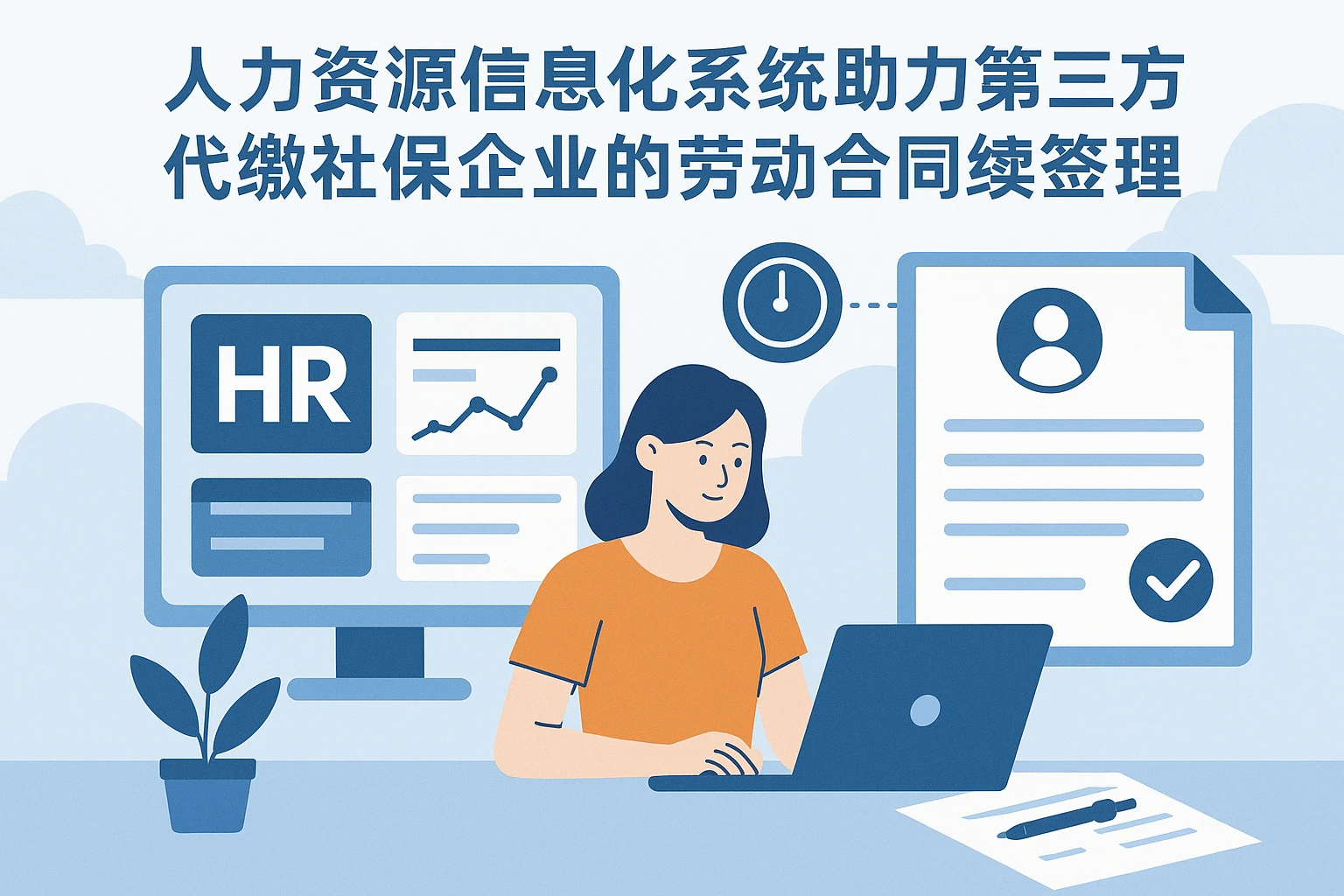 人力资源信息化系统助力第三方代缴社保企业的劳动合同续签管理