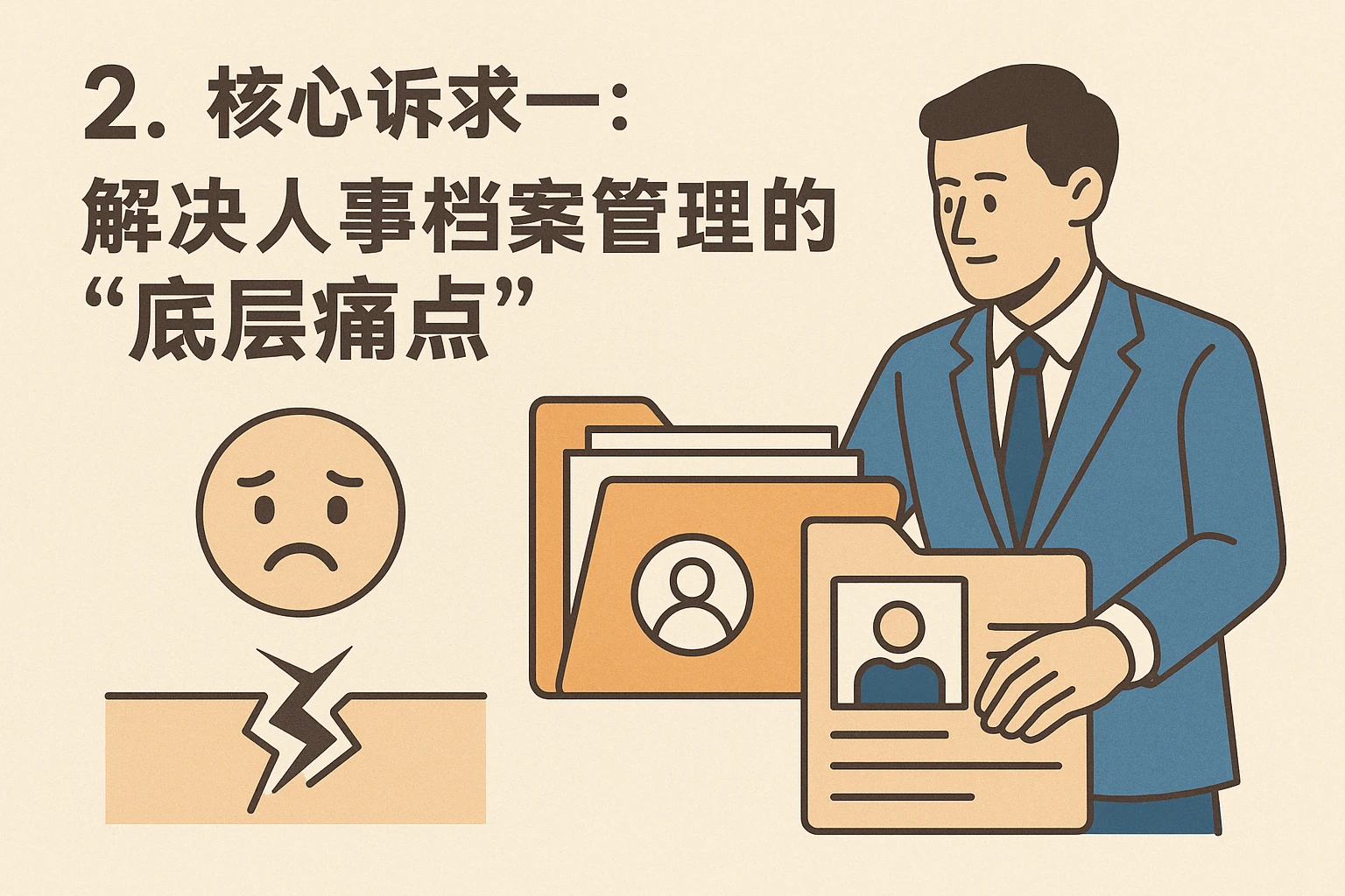 2. 核心诉求一:解决人事档案管理的“底层痛点”