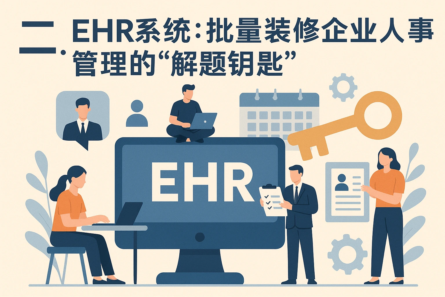 二、EHR系统：批量装修企业人事管理的“解题钥匙”