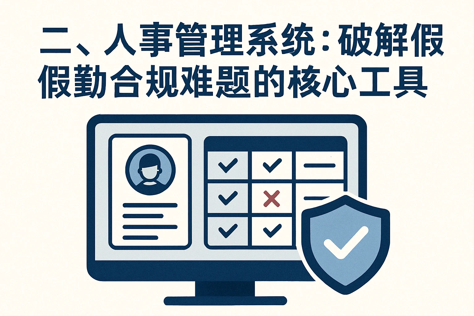 二、人事管理系统:破解假勤合规难题的核心工具