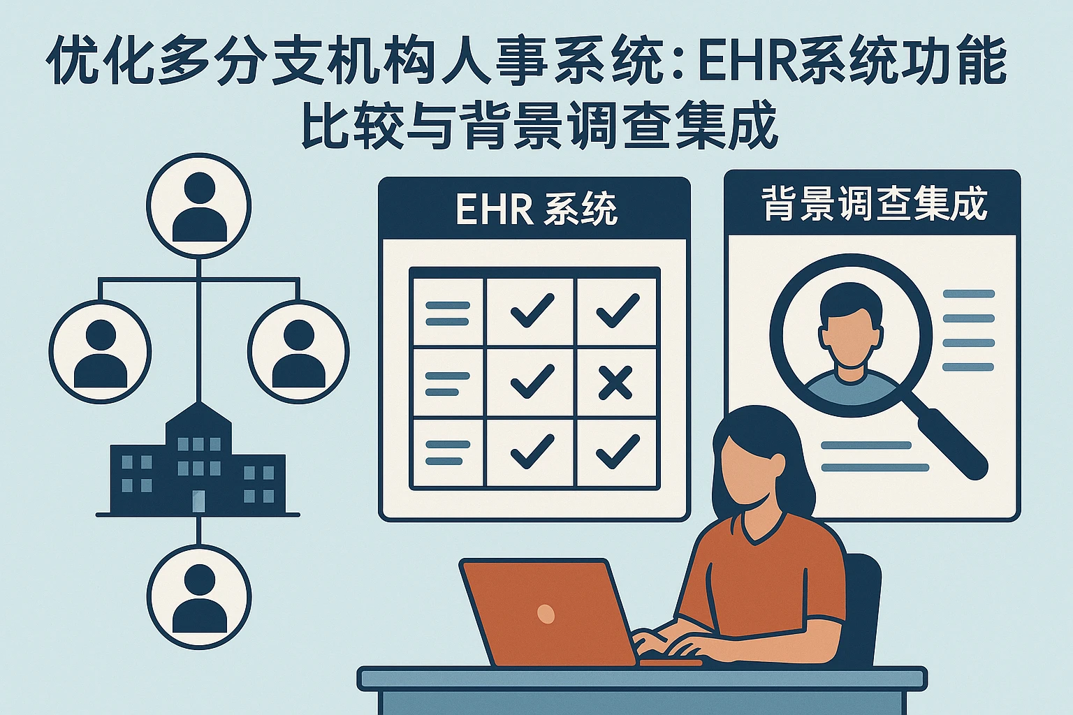 优化多分支机构人事系统：EHR系统功能比较与背景调查集成