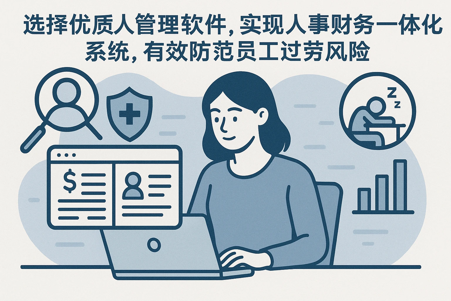 选择优质人事管理软件，实现人事财务一体化系统，有效防范员工过劳风险